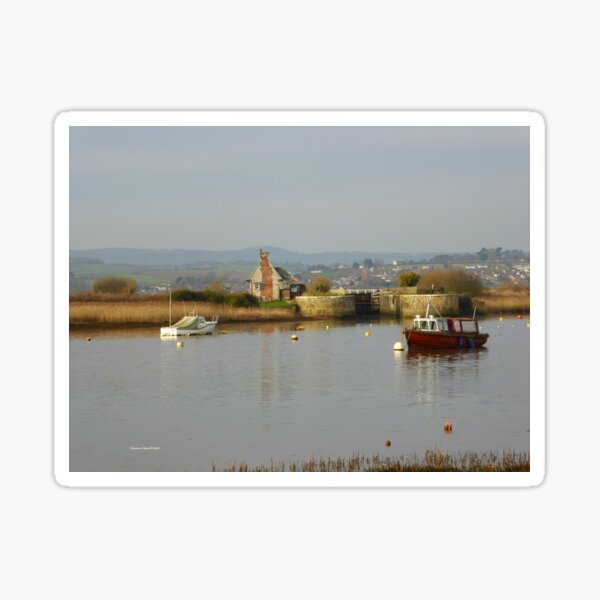 Soft and Calm, Estuary in Topsham Sticker