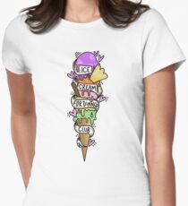 Ice Cream For Dinner Club Women's Fitted T-Shirt