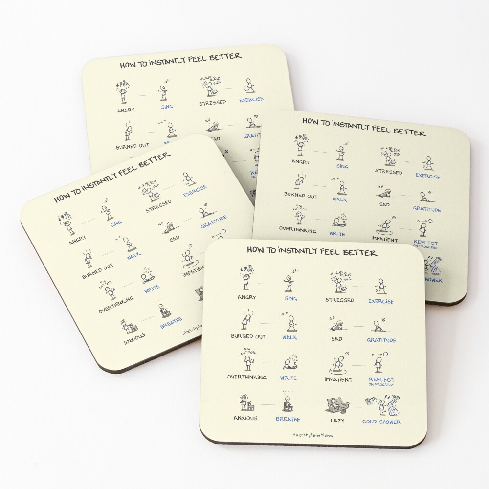 Item preview, Coasters (Set of 4) designed and sold by sketchplanator.