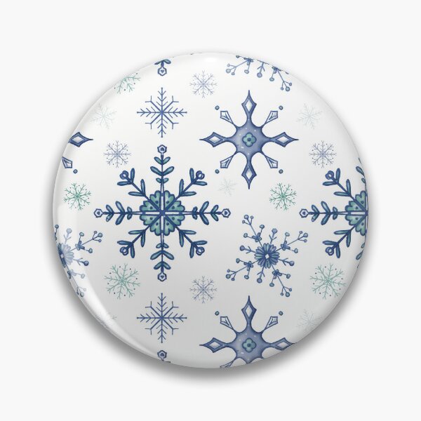 Item preview,  Inky Snowflakes Seamless Pattern designed and sold by Winooski Designs.