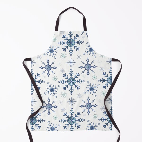 Item preview, Inky Snowflakes Seamless Pattern designed and sold by Winooski Designs.