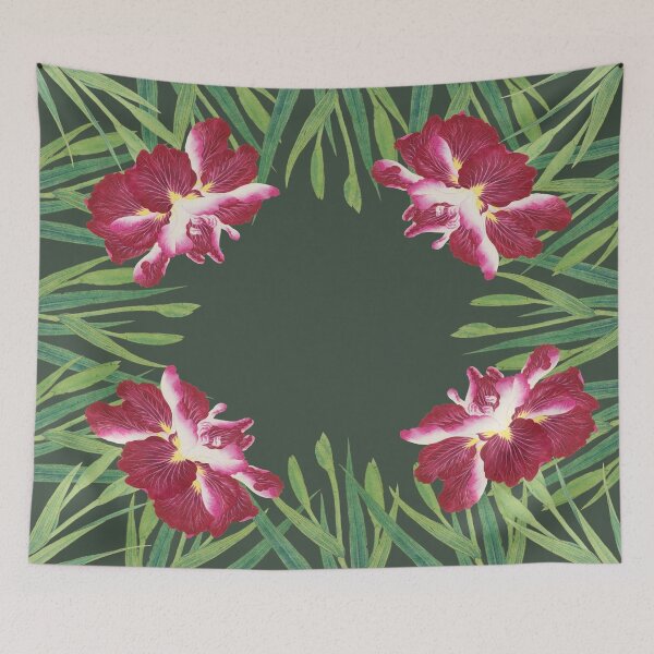Item preview, Whimsical Vintage Iris Art Print: Japanese Elegance & Fantasy designed and sold by Starpuffdesign.