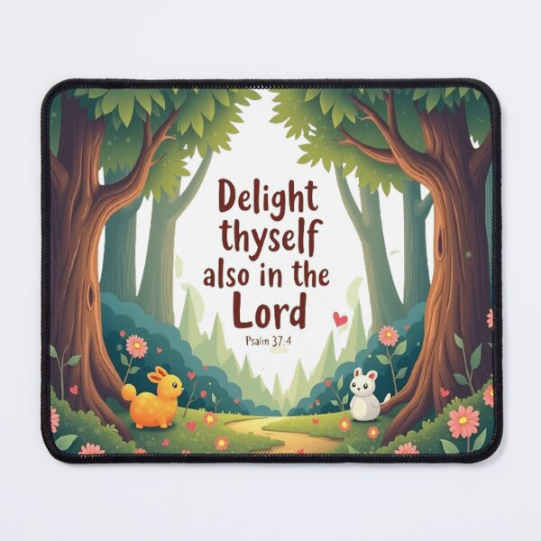 Item preview, Whimsical Forest with "Delight Yourself" Verse designed and sold by Kalandrakas Online.