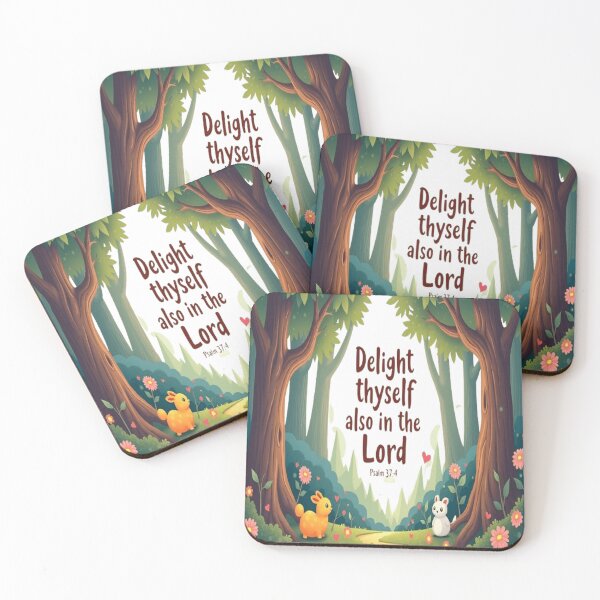 Item preview, Whimsical Forest with "Delight Yourself" Verse designed and sold by Kalandrakas Online.
