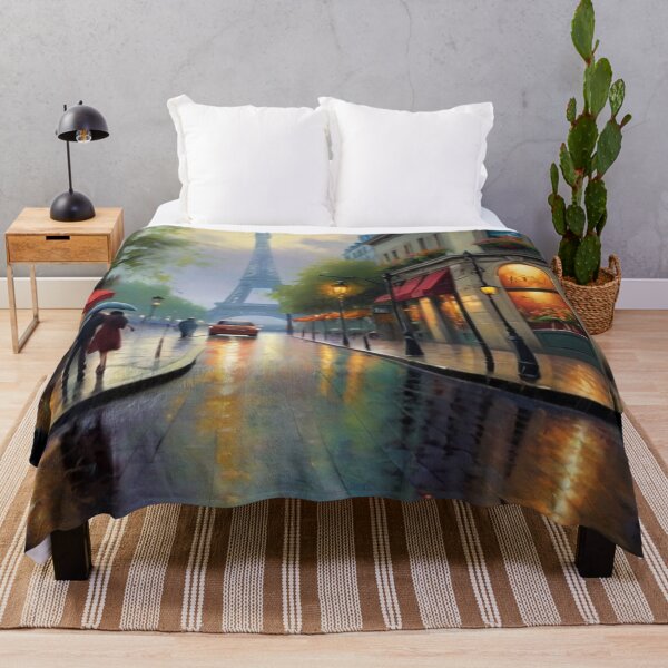 Item preview, Parisian Street in the Rain: A Painted Moment designed and sold by BlareBlare.