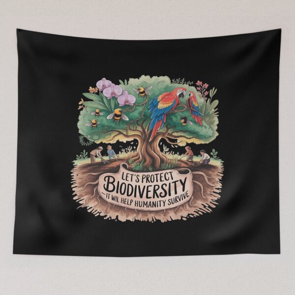 Item preview, Let's Protect Biodiversity — It Will Help Humanity Survive designed and sold by mirciashop.