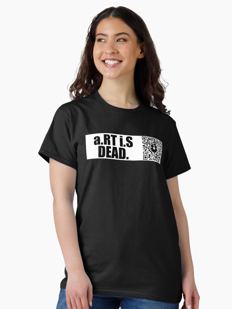 Thumbnail 2 of 7, Classic T-Shirt, Lg - a.RT i.S DEAD. - Large Print designed and sold by Nicos-NovelTs.