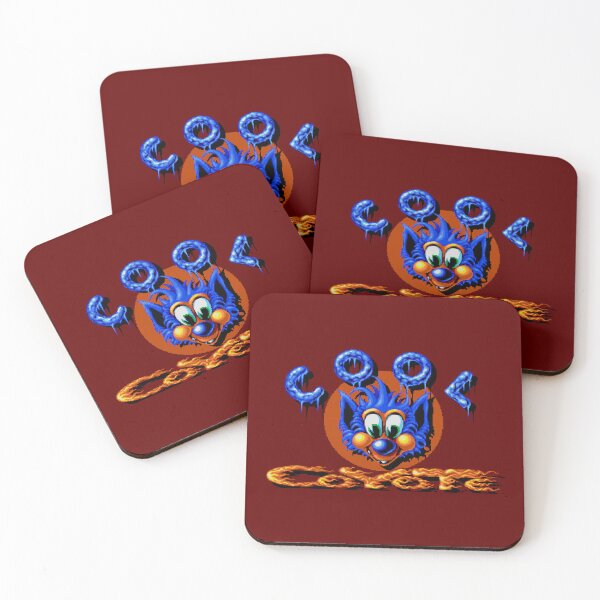Item preview, Fire and Ice Cool Coyote Retro Game Art designed and sold by Retr0Tshirts.