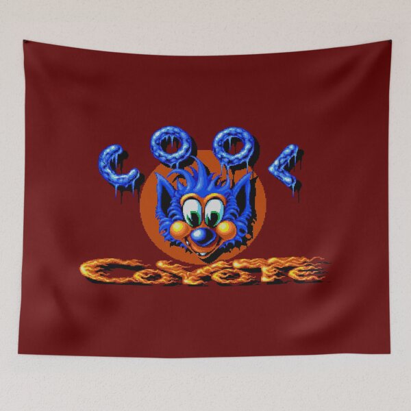Item preview, Fire and Ice Cool Coyote Retro Game Art designed and sold by Retr0Tshirts.