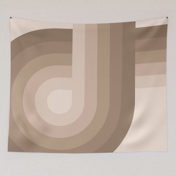 Item preview, Geometric Beige & brown Retro designed and sold by JMgraphic.