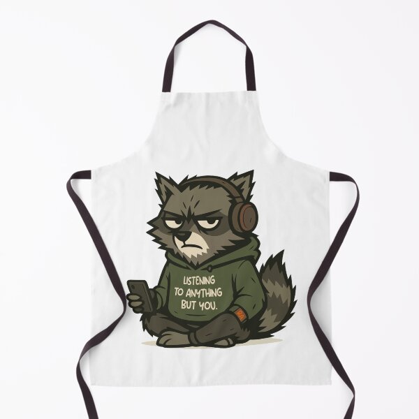 Item preview, Sarcastic Raccoon Hoodie - Listening To Anything But You designed and sold by Rebel Animal.
