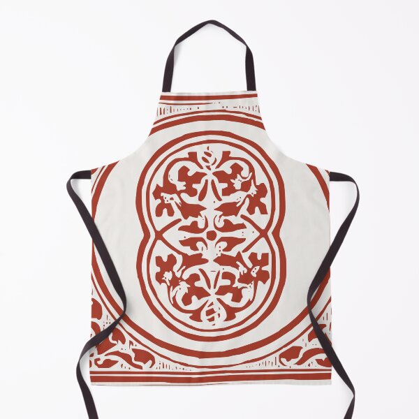 Item preview, Vintage Red Ornamental Tile Design designed and sold by MetaMuralStudio.