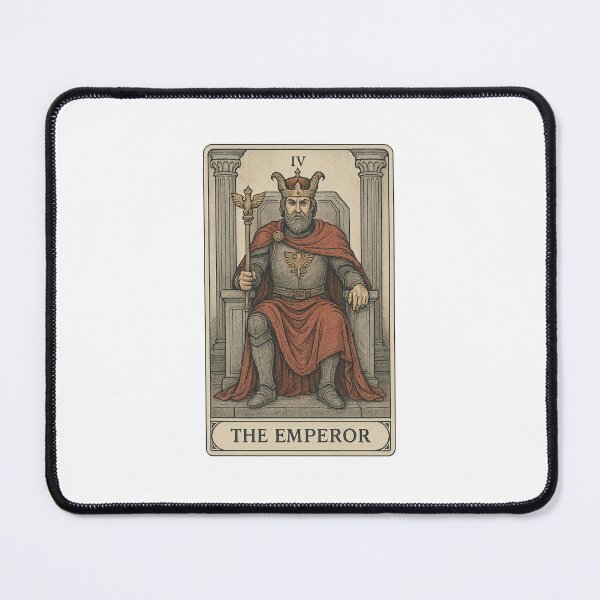 Item preview, The Emperor – Tarot card in vintage Art Nouveau style designed and sold by Spiritualartz.