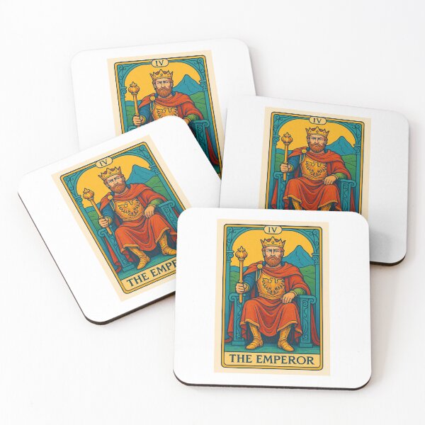 Item preview, The Emperor – Colorful Tarot Illustration designed and sold by Spiritualartz.
