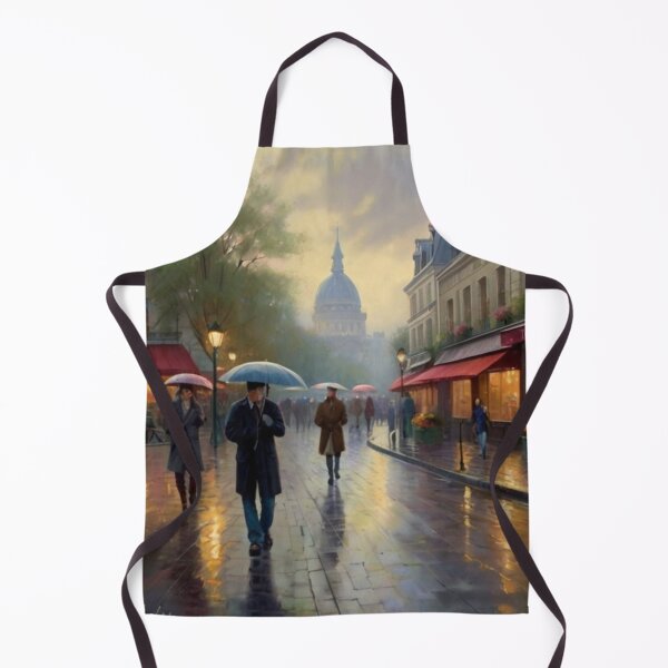Item preview, Quiet Rain: A Parisian Street Painting designed and sold by BlareBlare.