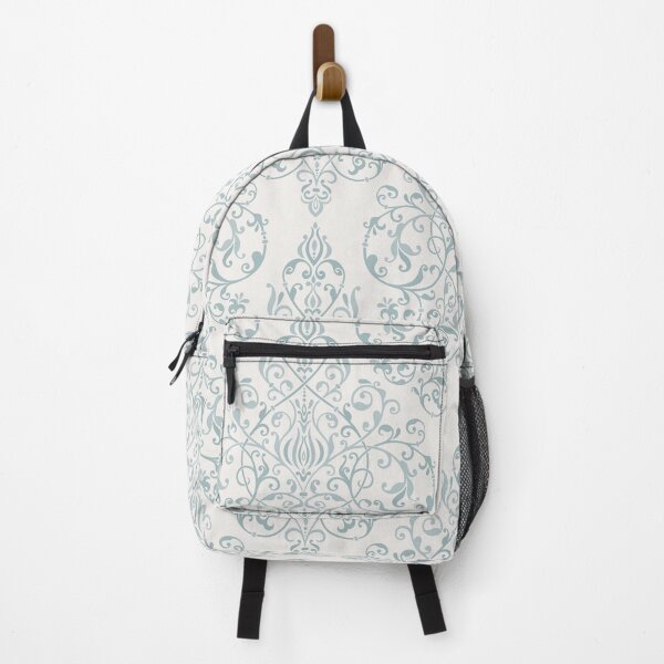 Item preview, Elegant Blue Damask Floral Pattern designed and sold by MetaMuralStudio.