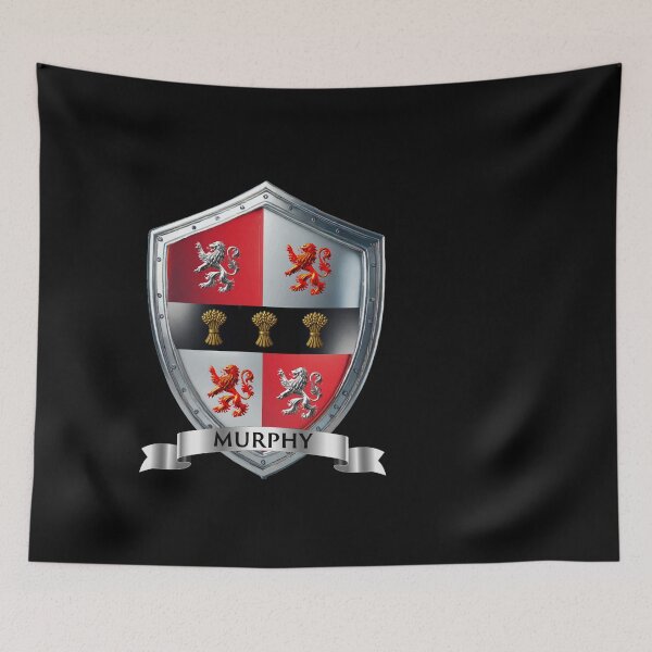 Item preview, Murphy Name Shield  Roaring Lions, Golden Growth, Bannered With Power designed and sold by Highlandkings.