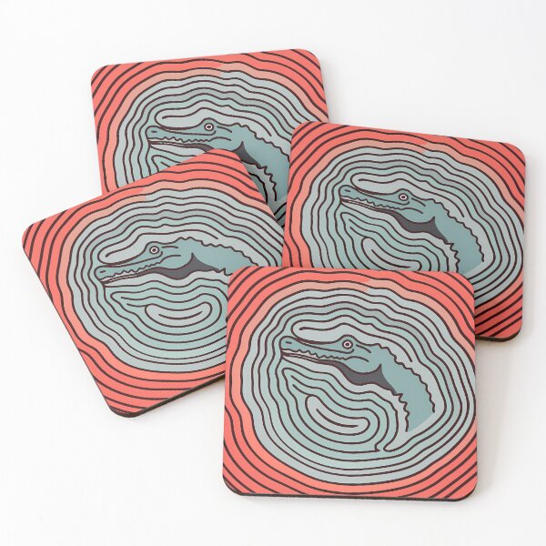Item preview, Hypnotic Alligator Reptile Animal Geometric Background Modern Colorful designed and sold by ART ATTACK ZONE.