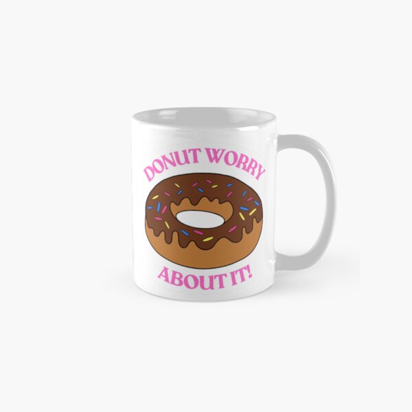 Artikel-Vorschau von Donut Worry Donut Lustiges Essenswortspiel Sticker, designt und verkauft von stickers.for.you.