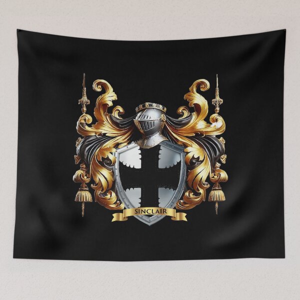 Item preview, Sinclair Family Crest  Noble Heritage Coat of Arms Emblem Design designed and sold by Highlandkings.