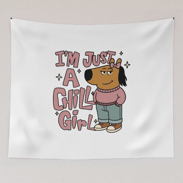 Item preview, I'm Just a Chill Girl Meme designed and sold by FarieArt.