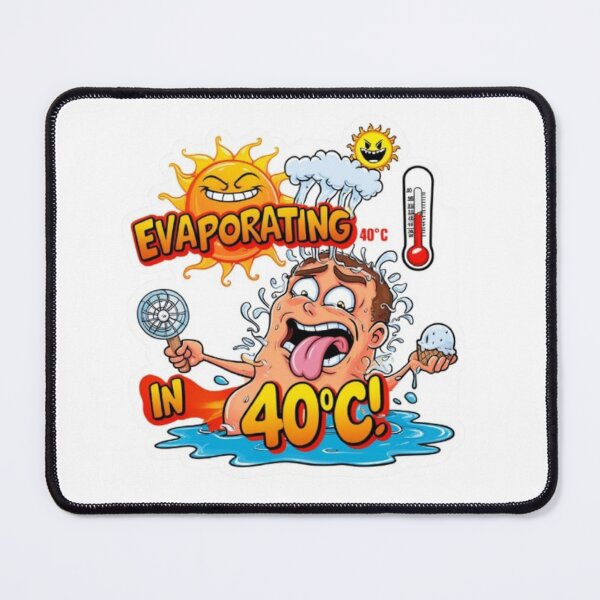Item preview, Melting in 40°C – Hilarious Heatwave T-Shirt / Sticker Design designed and sold by Luckylife12.