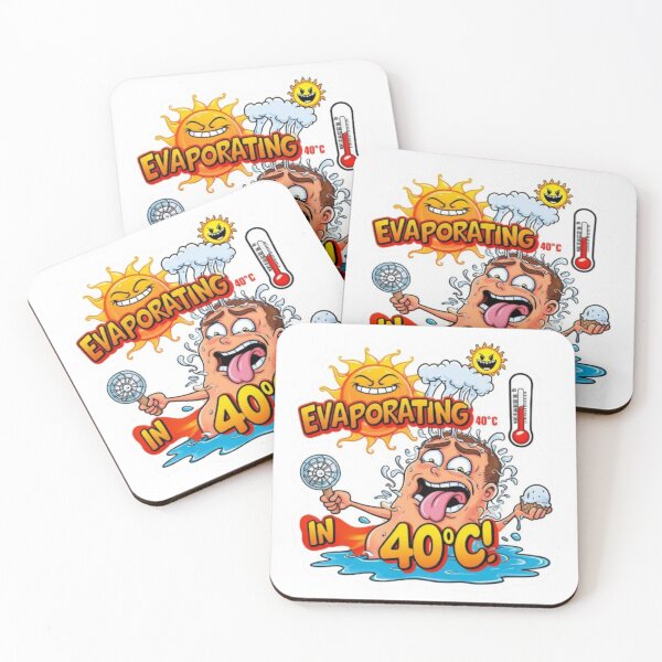 Item preview, Melting in 40°C – Hilarious Heatwave T-Shirt / Sticker Design designed and sold by Luckylife12.