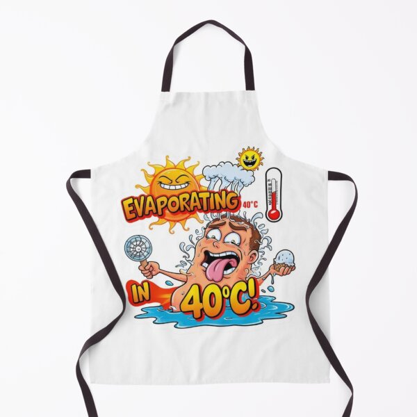 Item preview, Melting in 40°C – Hilarious Heatwave T-Shirt / Sticker Design designed and sold by Luckylife12.
