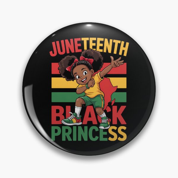 Artikelvorschau, Afro Melanin Dabbing Mädchen Schwarze Prinzessin Juneteenth Kinder entworfen und verkauft von brynatshop.