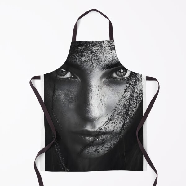 Item preview, Close-up portrait of mysterious veiled woman face designed and sold by Artessie.