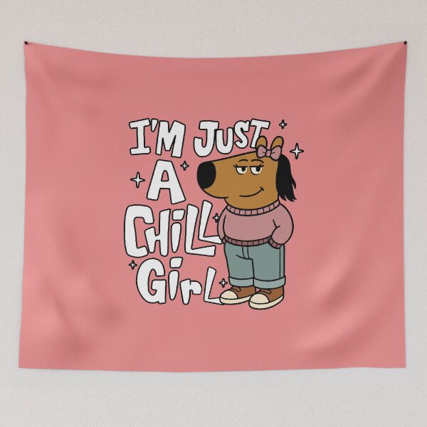 Item preview, I'm Just a Chill Girl - Cute Meme designed and sold by FarieArt.