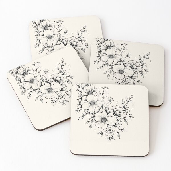 Item preview, Minimalist Aesthetic Floral Design – Line Drawing Vibes designed and sold by GiriaGallery.
