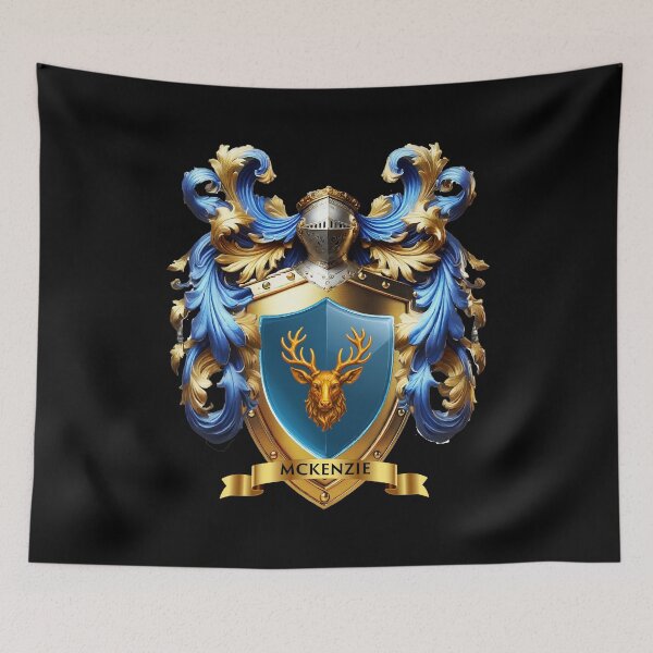 Item preview, McKenzie Family Crest  Golden Stag of Honor, Highland Heart of Legacy designed and sold by Highlandkings.