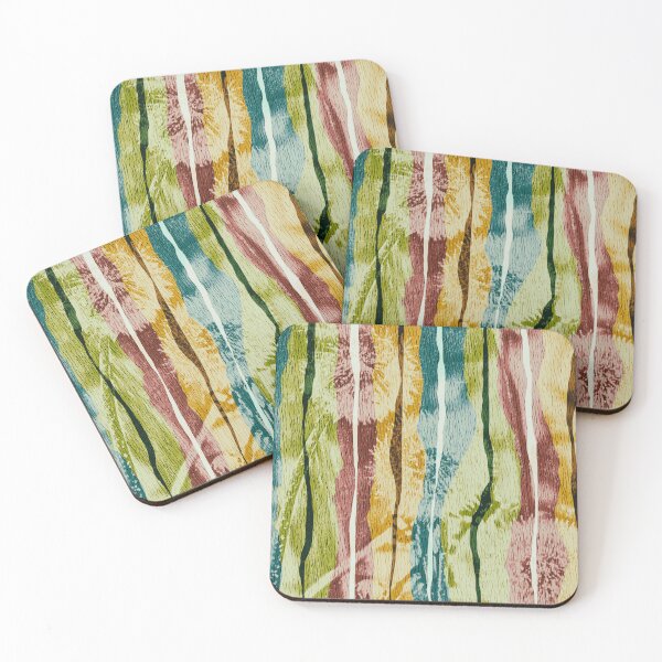 Item preview, Retro Colours Stripes and Dandelions designed and sold by jocelynsart.