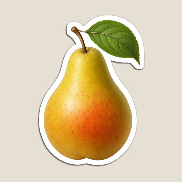 Item preview, Realistic pear with fresh shine designed and sold by KnlDsgn.