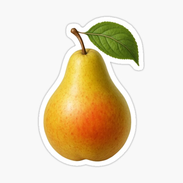 Item preview, Realistic pear with fresh shine designed and sold by KnlDsgn.