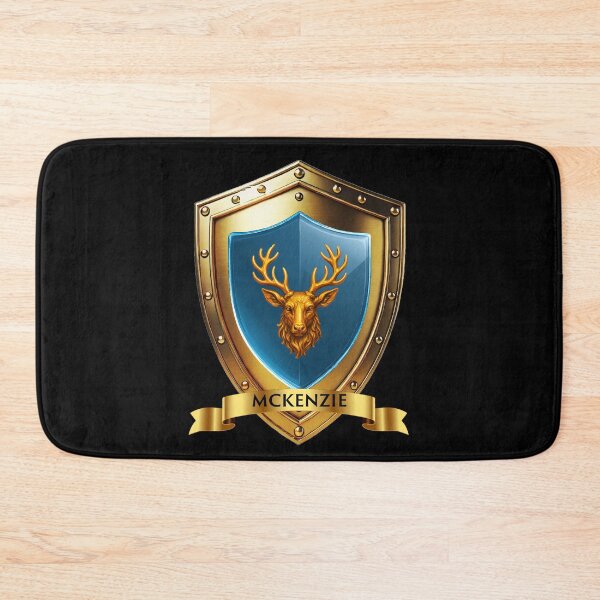 Item preview, McKenzie Name Shield  Honor in Gold, Heritage in Blue designed and sold by Highlandkings.