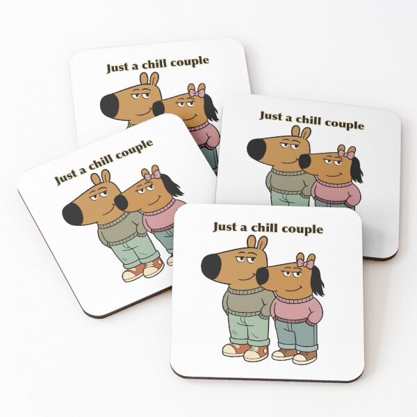 Item preview, Just a Chill Couple - Meme designed and sold by FarieArt.