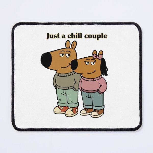 Item preview, Just a Chill Couple - Meme designed and sold by FarieArt.