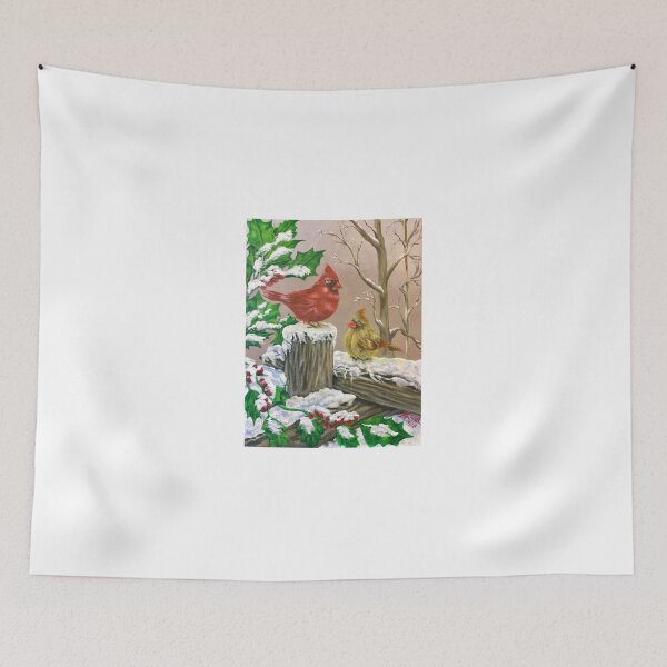 Item preview, Christmas Cardinals in snow designed and sold by Michael Arnold.