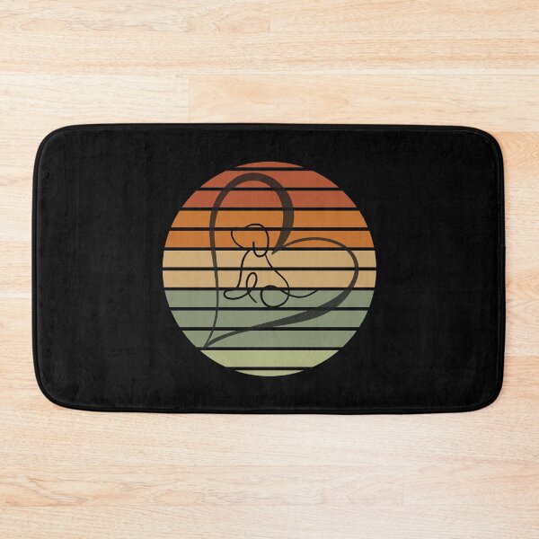 Item preview, Retro dog line art with heart  designed and sold by ClickATee Store .