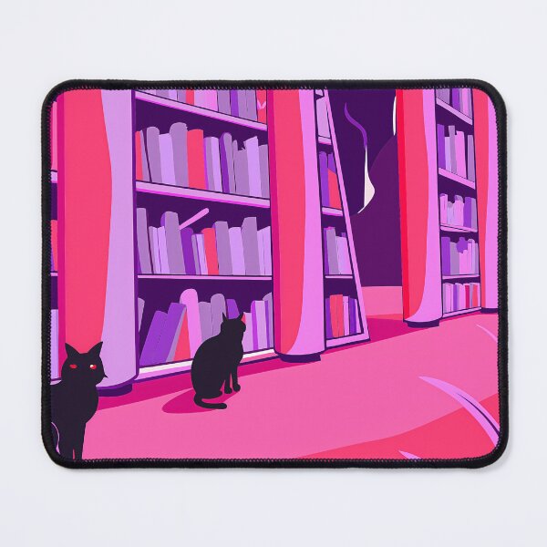 Item preview, Pink Night Cats Encounters Animals Colors UFO designed and sold by ART ATTACK ZONE.