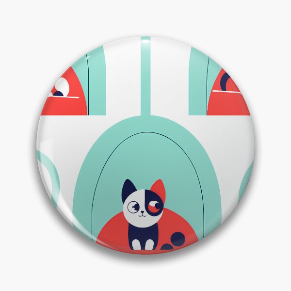 Item preview, Cartoon Night Cats Encounters Animals Colors UFO designed and sold by ART ATTACK ZONE.