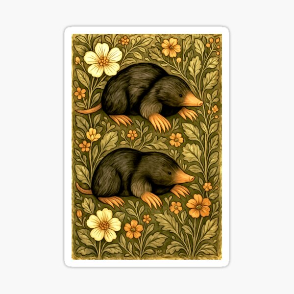 Item preview, European mole Talpa europaea - The mole Toupeira#3 designed and sold by Helios Be. Lavsh.