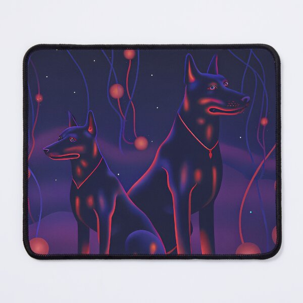 Item preview, Chill Night Dogs Encounters Animals Colors UFO designed and sold by ART ATTACK ZONE.