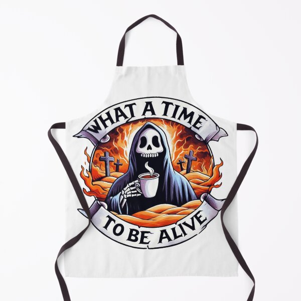 Item preview, What A Time To Be Alive, Skeleton gift, Halloween gift designed and sold by clarkfraser.