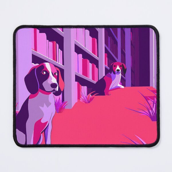 Item preview, Purple Pink Dogs Encounters Animals Colors UFO designed and sold by ART ATTACK ZONE.