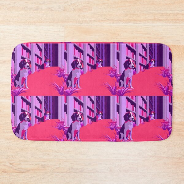 Item preview, Purple Pink Dogs Encounters Animals Colors UFO designed and sold by ART ATTACK ZONE.
