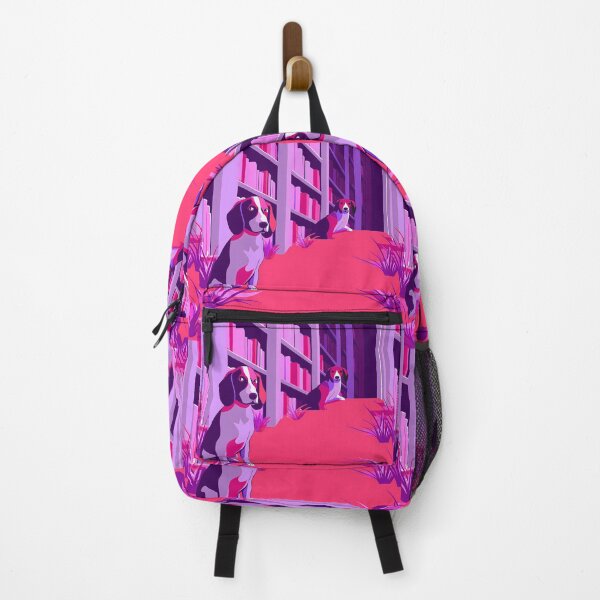Item preview, Purple Pink Dogs Encounters Animals Colors UFO designed and sold by ART ATTACK ZONE.