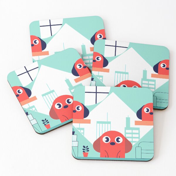 Item preview, Cartoon Dogs Encounters Animals Colors UFO designed and sold by ART ATTACK ZONE.